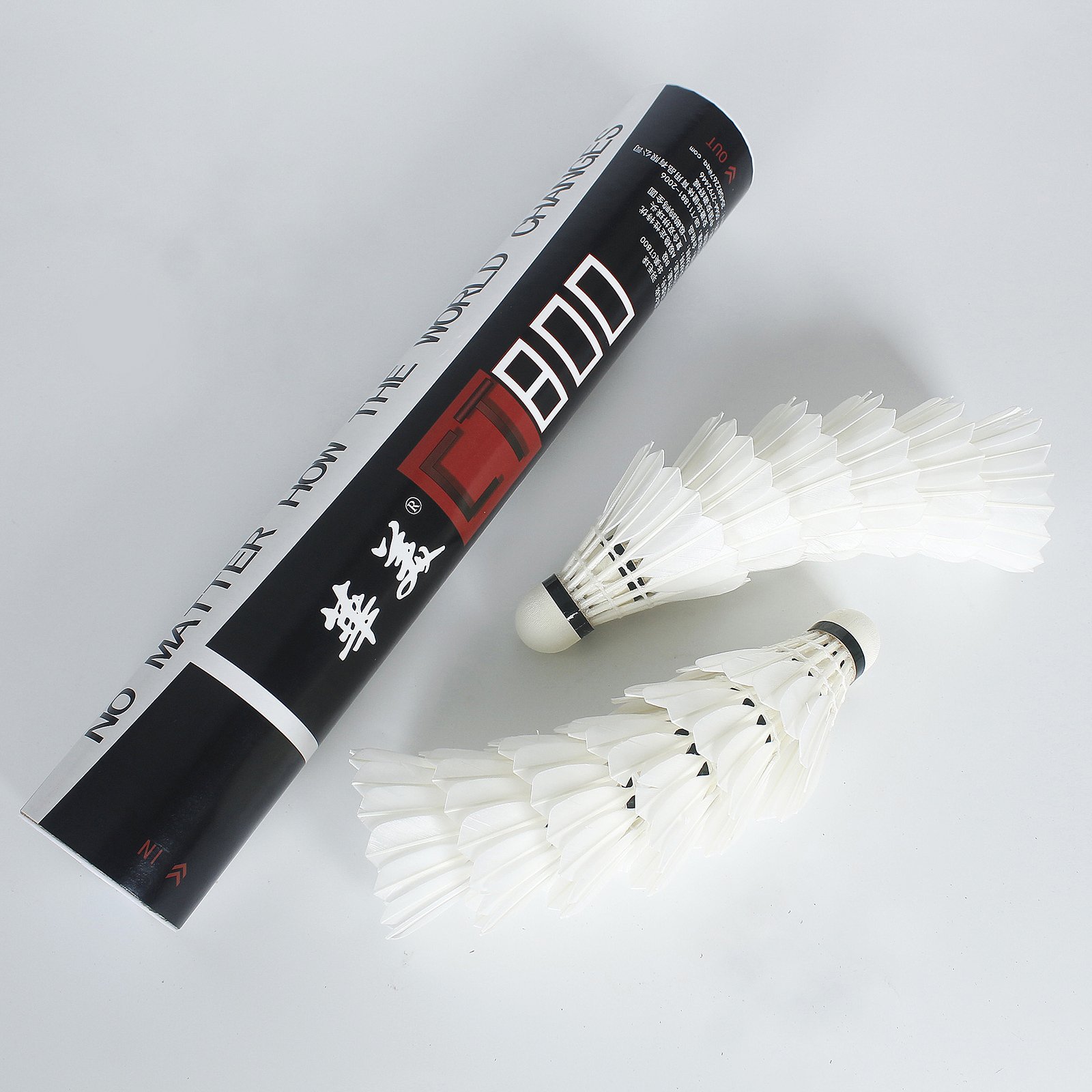 Durable Badminton Shuttlecock Duck Feather For Professional Competition 12 pcs Shuttlecock For Trainaing