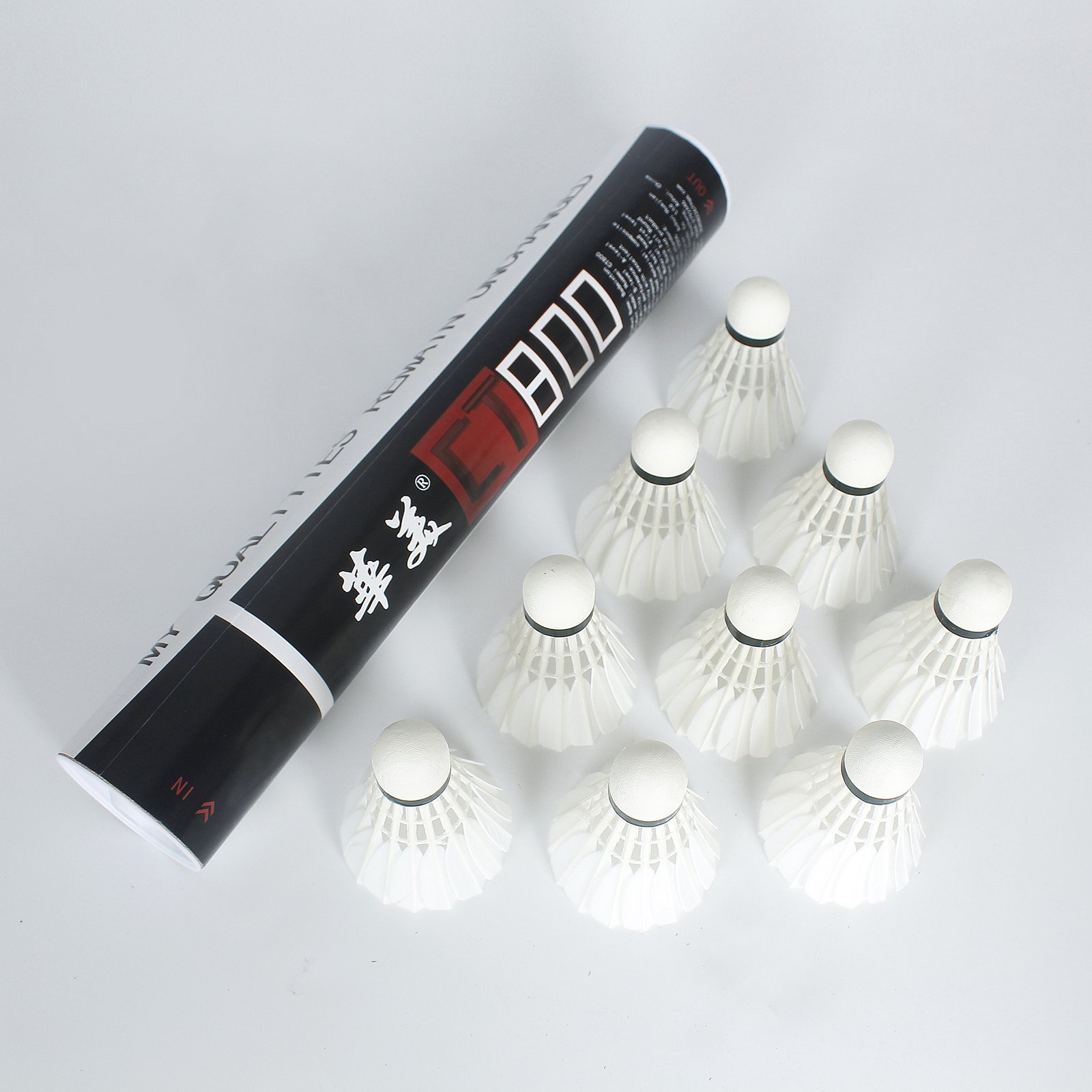 Durable Badminton Shuttlecock Duck Feather For Professional Competition 12 pcs Shuttlecock For Trainaing