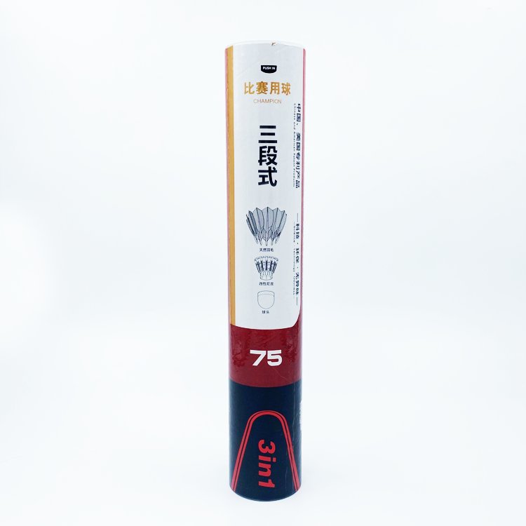 High Quality Professional 3-in-1 Badminton Shuttlecock Class a Model with Cork Head and Duck Feather for Tournament Use