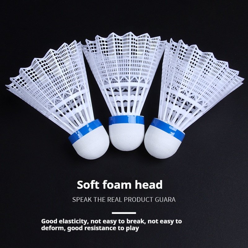 High Quality +12 Pack Badminton Shuttlecocks Play Resistant with Goose Feather Goosehead Cork-Nylon Ball