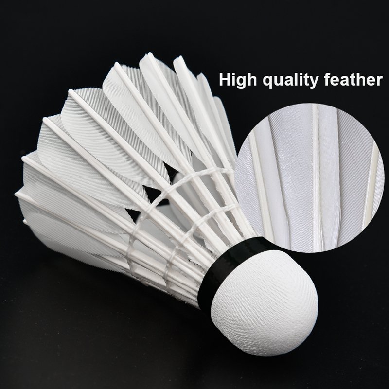 WHIZZ Top brand Goose Feather Ze-3 PU Cork 12 pcs/tube Badminton Shuttlecocks for international tournament
