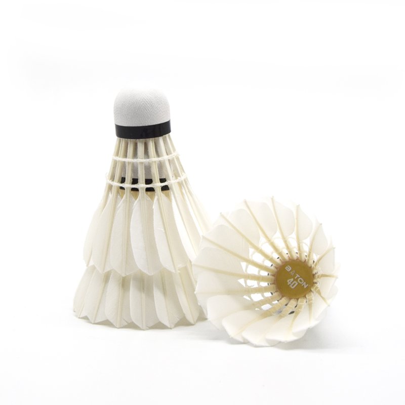 Baton 40 Durable Goose Feather Badminton Shuttlecock Factory Price