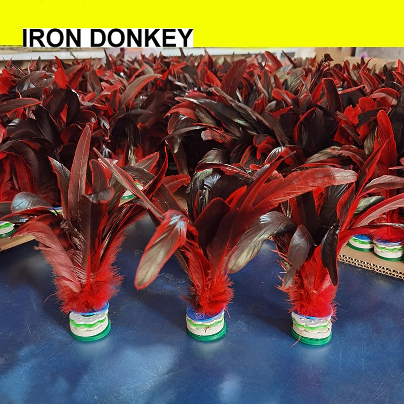 Iron Donkey Outdoor Chinese Jianzi Fitness Colorful Chinese Children's Goose Feather Jianzi