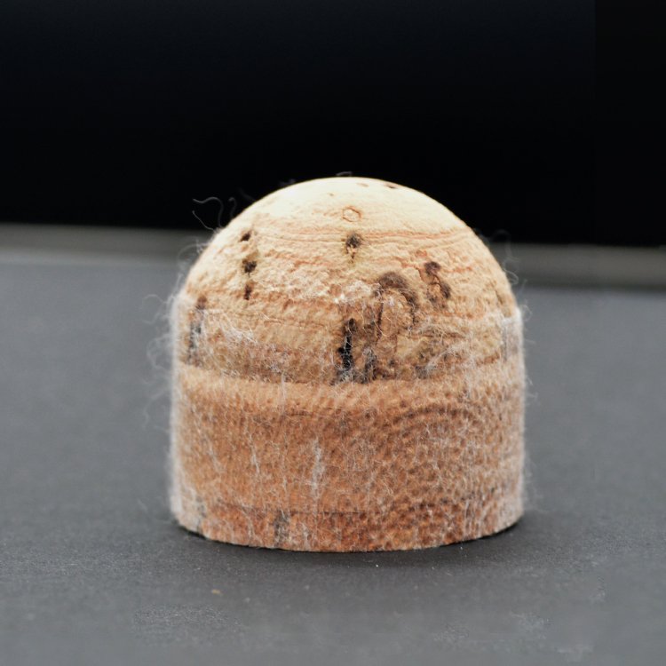 Factory Direct Sale shuttlecock raw material sandwich cock badminton cork with 2 layer soft wood 1 middle layer PU fiber