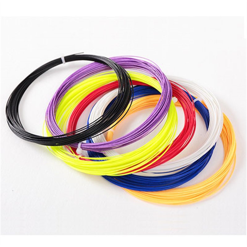Wholesale Nylon Dyed Yarn Thread Better Control 0.65mm Quality can customeab badminton string 200m tennis string