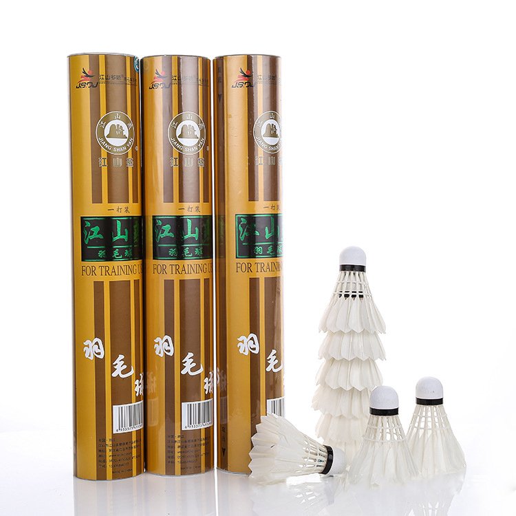 Wholesale brand high quality reasonable price goose and duck Feather Badminton Shuttlecocks