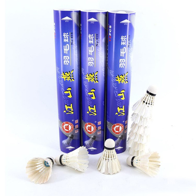 Wholesale brand high quality reasonable price goose and duck Feather Badminton Shuttlecocks