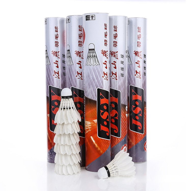 Wholesale brand high quality reasonable price goose and duck Feather Badminton Shuttlecocks