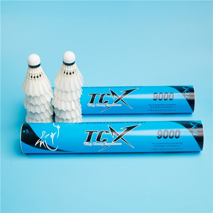 TCX 9000-Blue Wonderful Durability Goose Feather Shuttlecocks suitable for Tournament and professional players