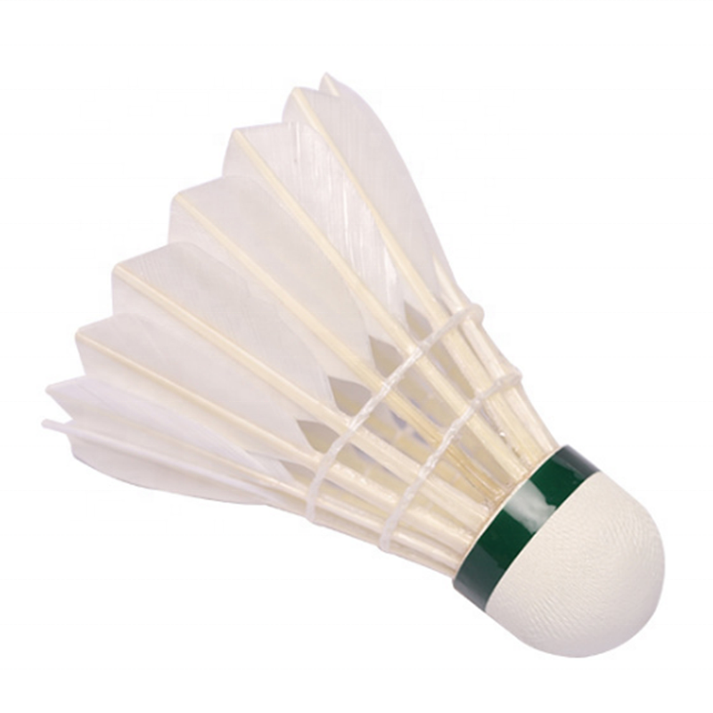Good quality class D water duck feather badminton shuttlecock