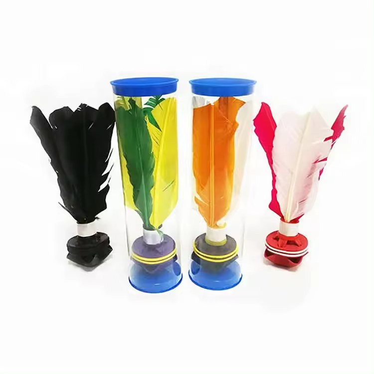 Manufacture Outdoor Colorful Promotional Cheap Kick Feather Shuttlecock