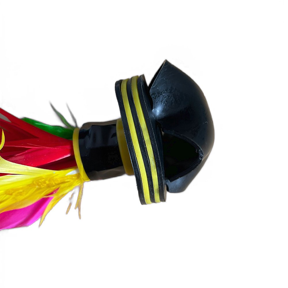 1 Pair Beach Ball Badminton Kick Shuttlecock Colorful Feather Chinese Jianzi for Foot Exercise Outdoor Games
