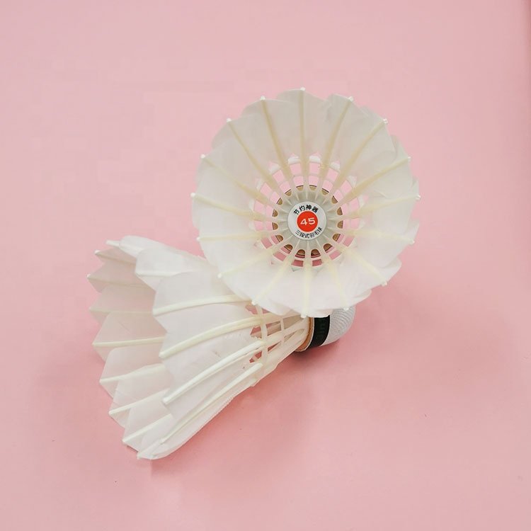 China Training Sports Light Weight Professional Goose Feather Badminton Shuttlecock High Quality 3in1 Hybrid Shuttlecocks