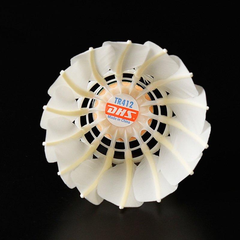 best price 3 IN 1 hybrid shuttlecock DHS original brand model TR412 durable shuttlecock