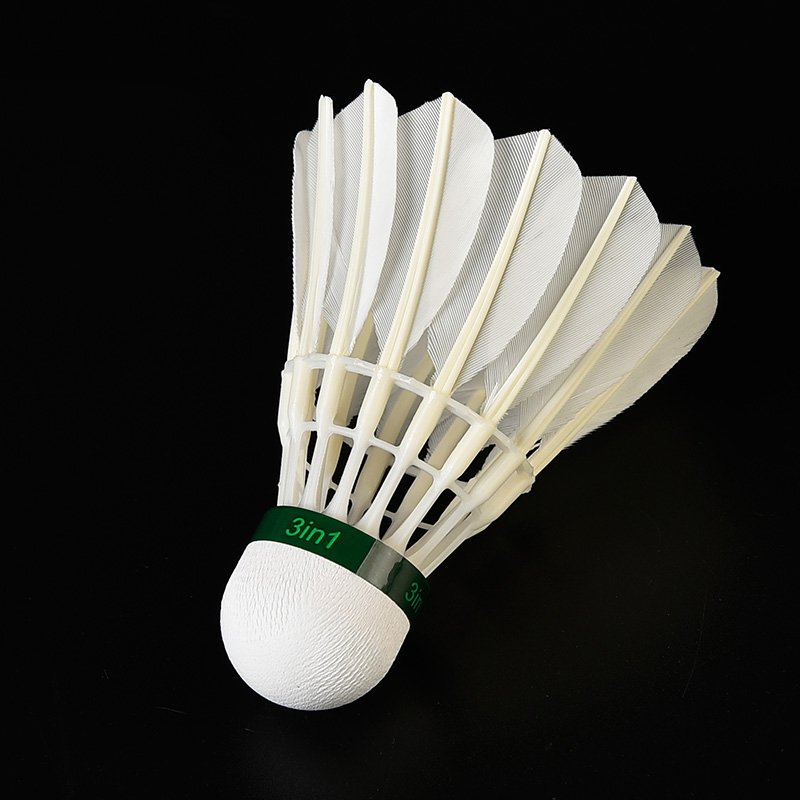best price 3 IN 1 hybrid shuttlecock DHS original brand model TR412 durable shuttlecock