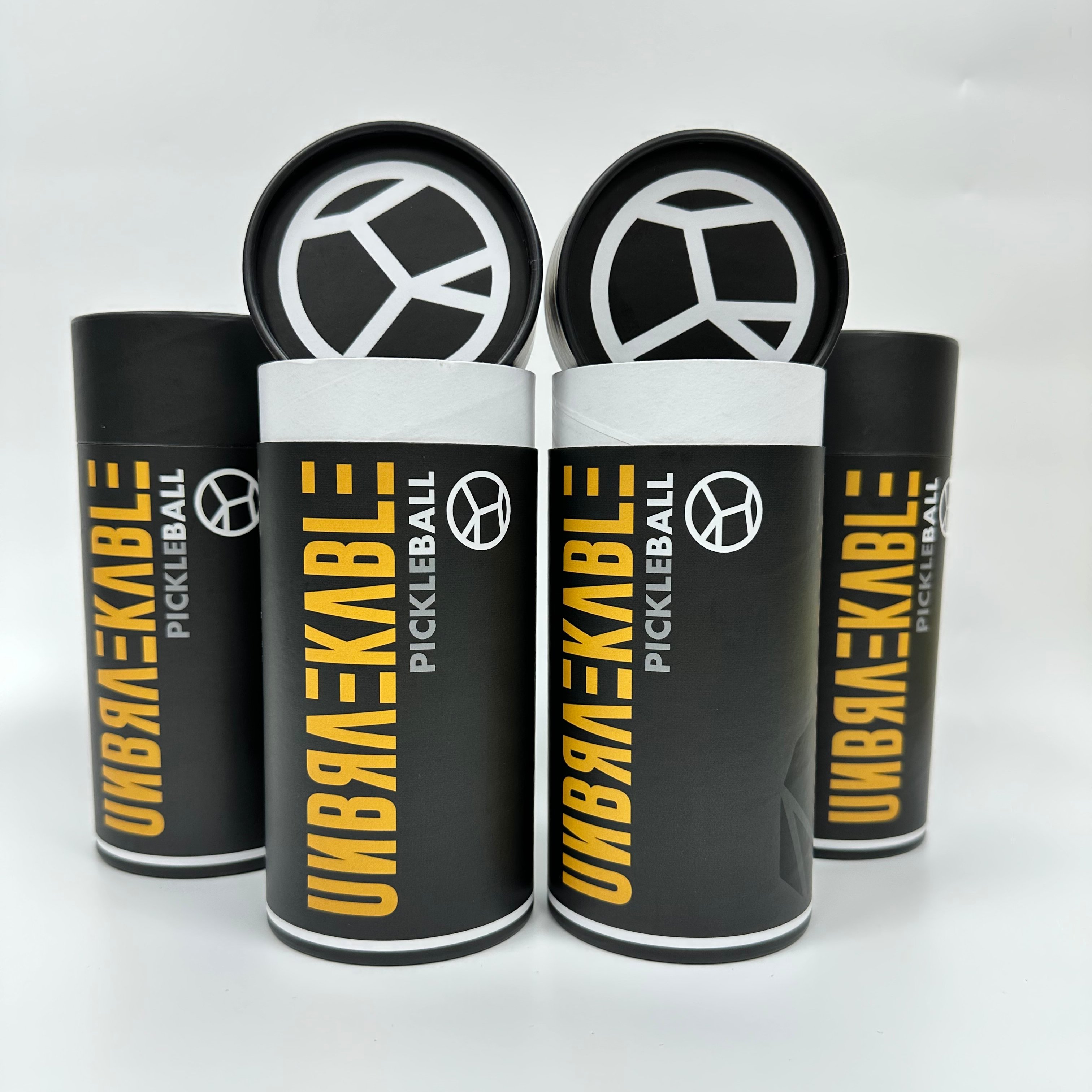 Custom Printed Gold Stamp Caja De Regalos Emballage Sport Shuttlecock Cylinder Paper Round Cardboard Tube Packaging Box