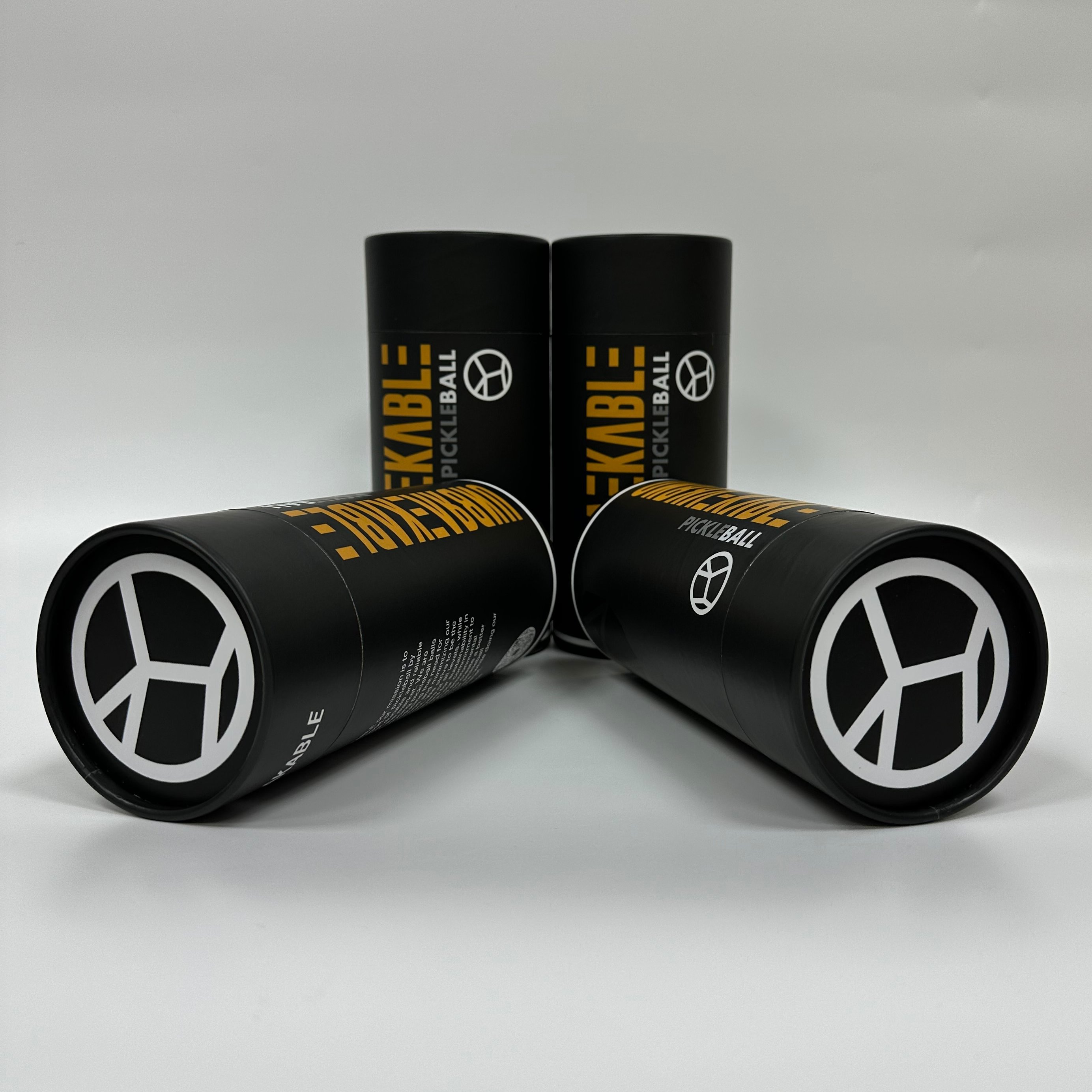 Custom Printed Gold Stamp Caja De Regalos Emballage Sport Shuttlecock Cylinder Paper Round Cardboard Tube Packaging Box