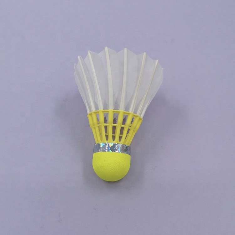 High Stability Durability Training Yellow Color Class A Goose Feather Badminton Ball Shuttlecocks for Badminton Training