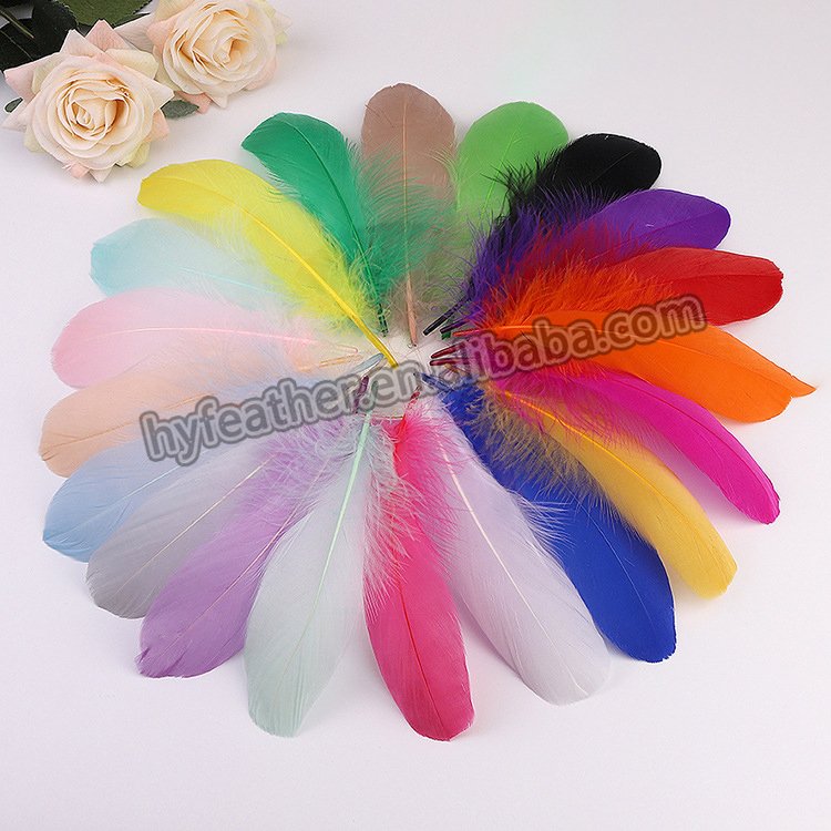 high quality real natural Duck Nagoire feather 5/7inch Series white black pink Duck Feather for crafts & gifts