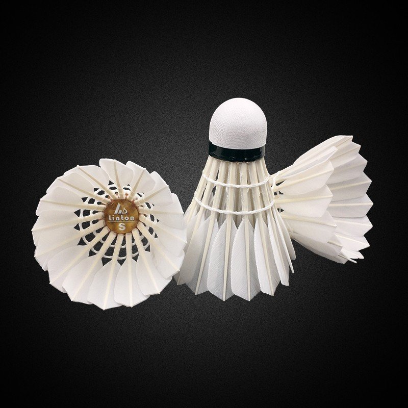 Cheap durable good material accurate drop-point indoor goose feather customized branded badminton shuttlecock