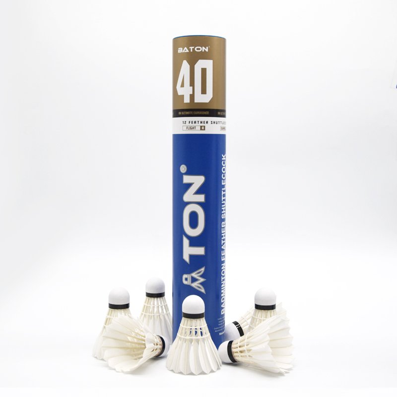 2024 High Quality Best Tournament Badminton 2 Layers Natural Cork