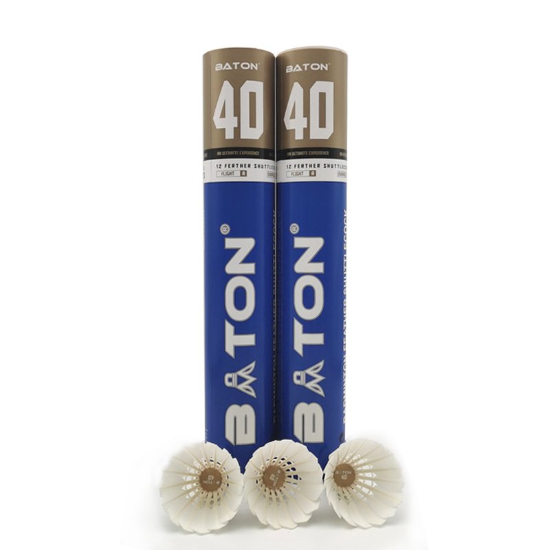 2024 High Quality Best Tournament Badminton 2 Layers Natural Cork