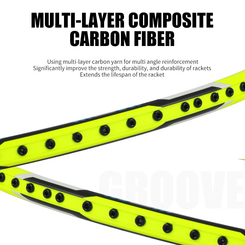 OEM pack graphite custom fiber professional high quality factory direct sale lightweight carbon fiber badminton racket