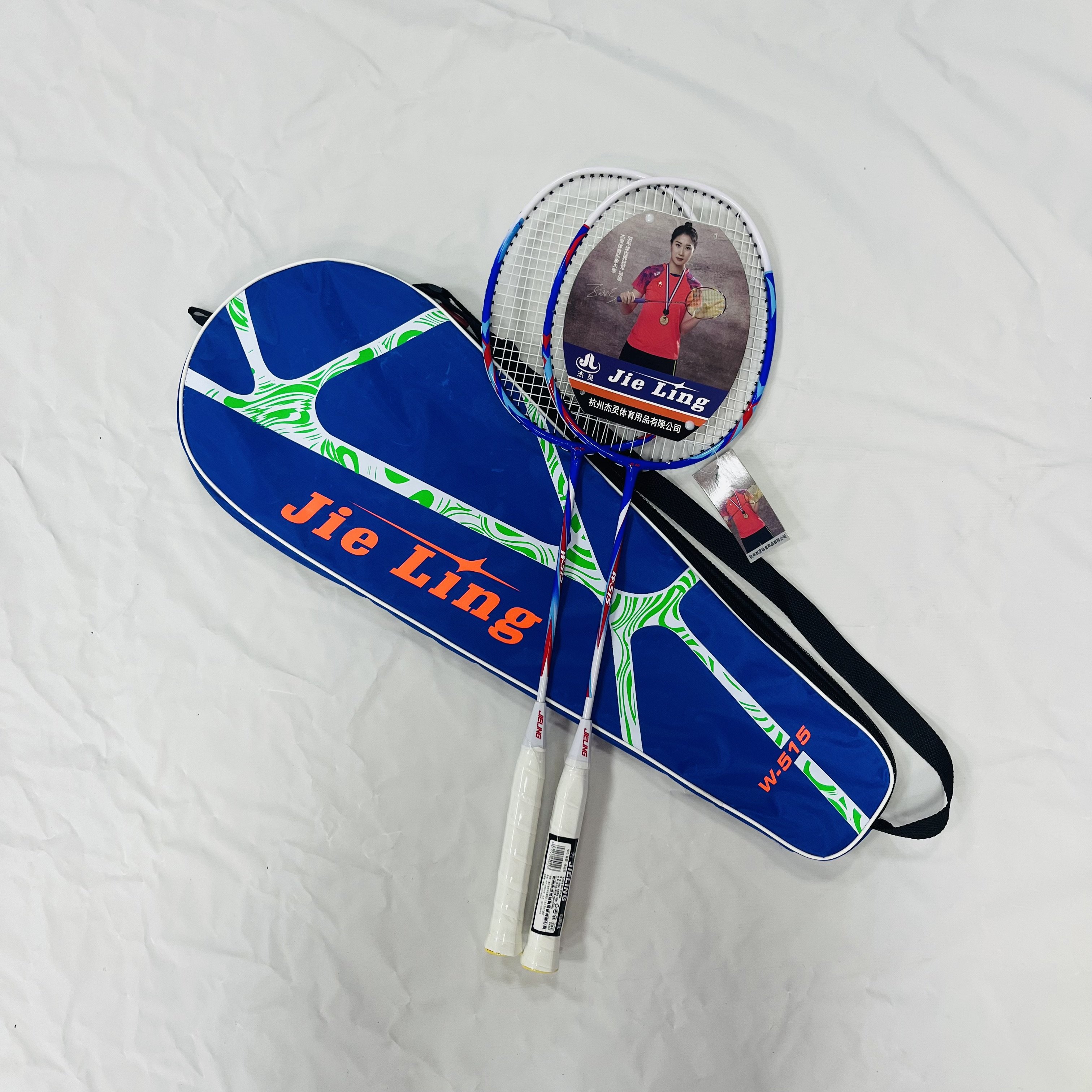 JIELING Wholesale Direct Sales Aluminum and Glass Use For Recreational Sports Badminton Racket