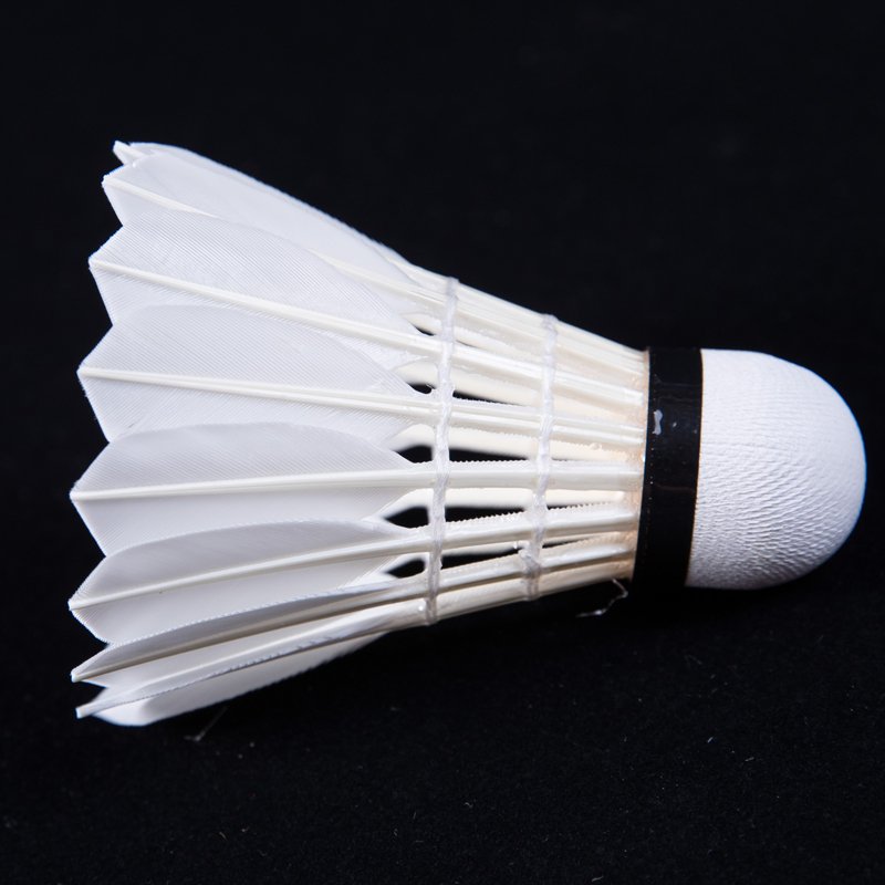 Grade A Goose Feather Badminton Shuttlecock Factory Supply OEM available 2-layer cork shuttlecock for Tournament Training