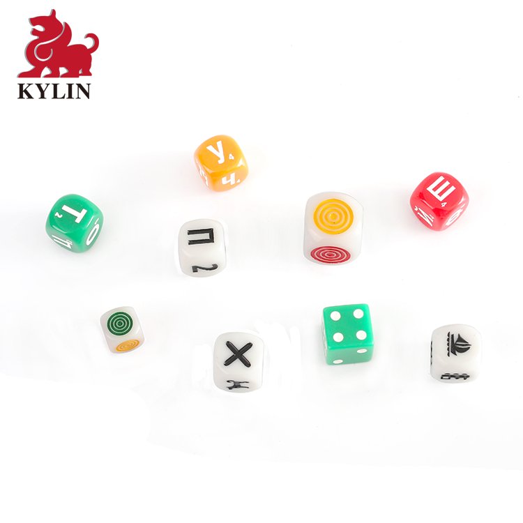 Plastic Dice D6 Sided Number Dice for D&D RPG MTG Board Game Toy DIY