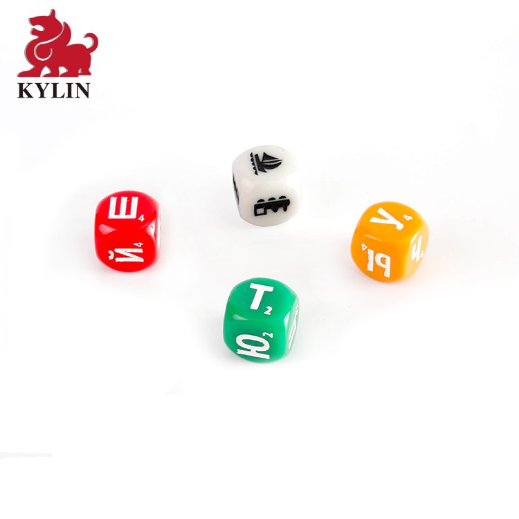 Plastic Dice D6 Sided Number Dice for D&D RPG MTG Board Game Toy DIY