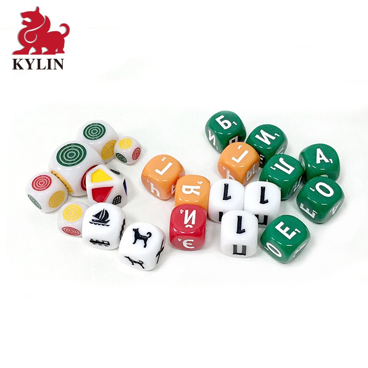 Plastic Dice D6 Sided Number Dice for D&D RPG MTG Board Game Toy DIY