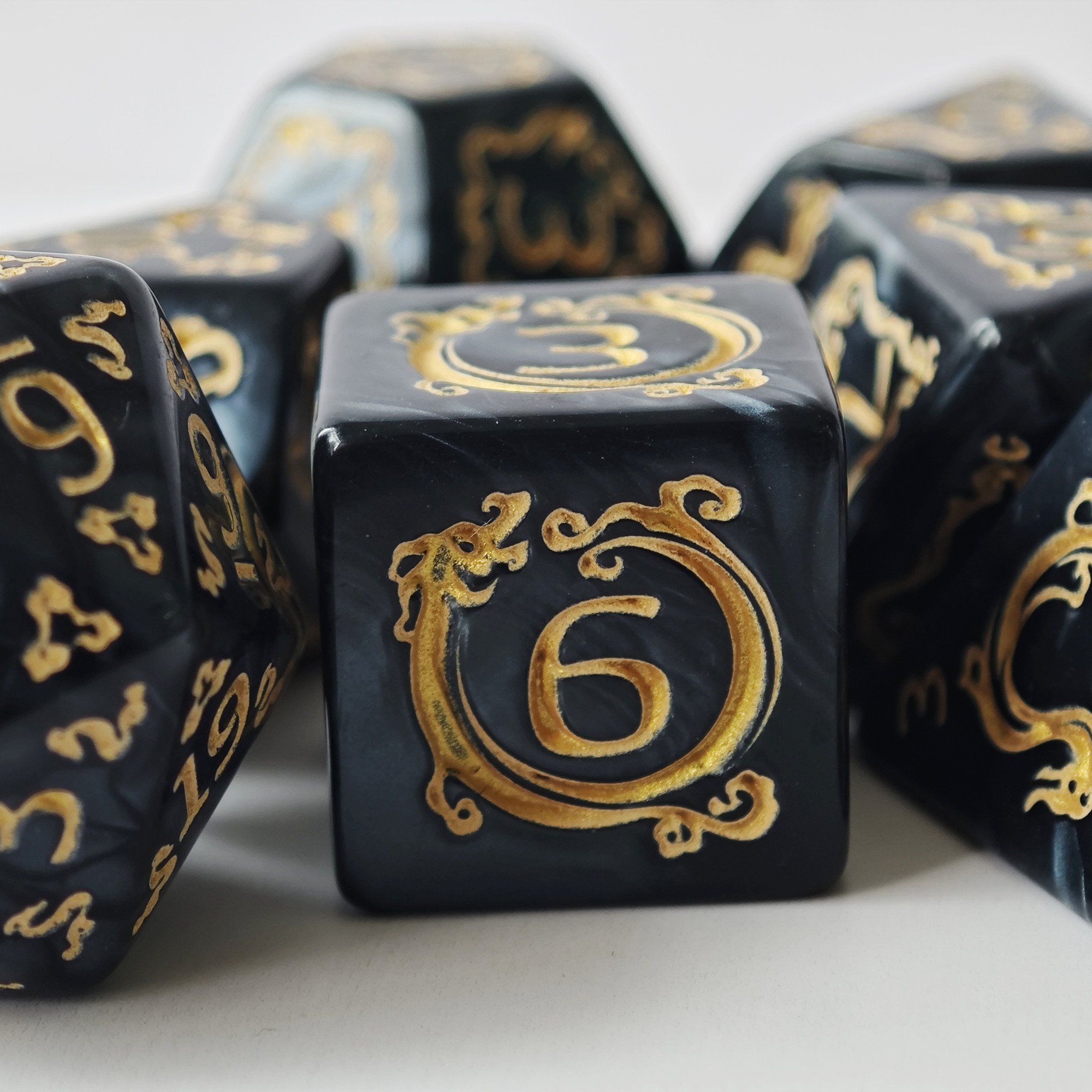MINI PLANET DND Dice Set Polyhedral Dungeons and Dragons Acrylic Colored Dice Set For TRPG Wholesale Acrylic Plastic Dice