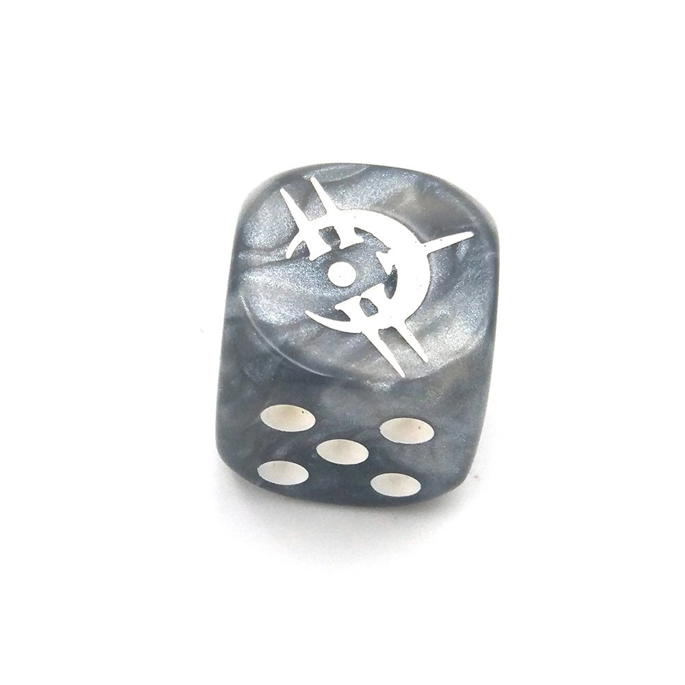 Wholesale Custom Colored Dot D6 Dice Straight Square Corners 10mm 16mm Custom Black White Dice