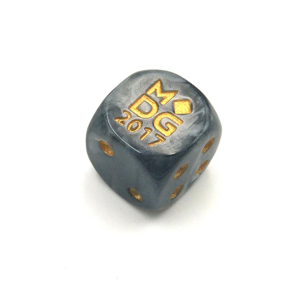 Wholesale Custom Colored Dot D6 Dice Straight Square Corners 10mm 16mm Custom Black White Dice