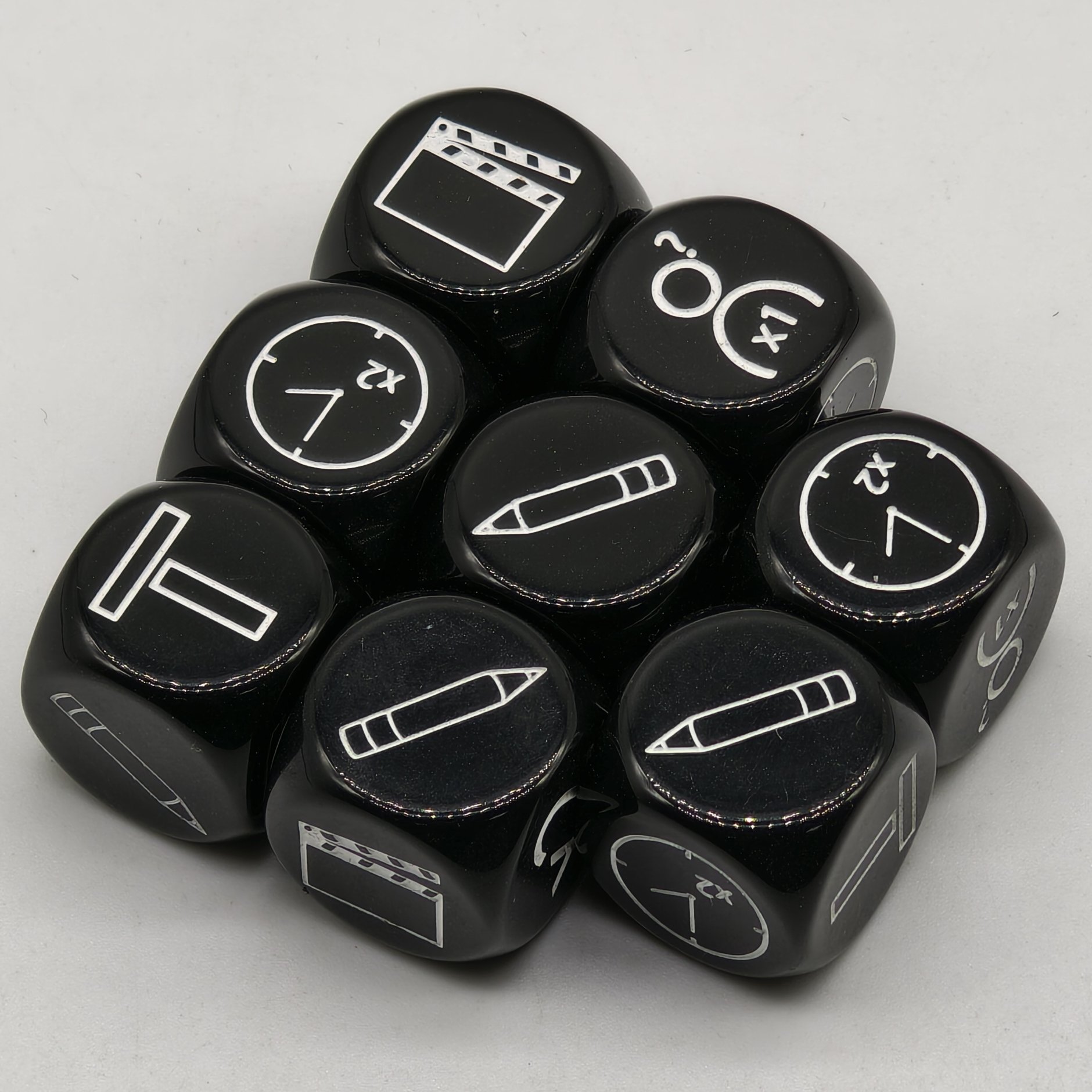 classic adult table games essential accessory acrylic resin plastic dice personalized luxury polyhedral multi size dice set