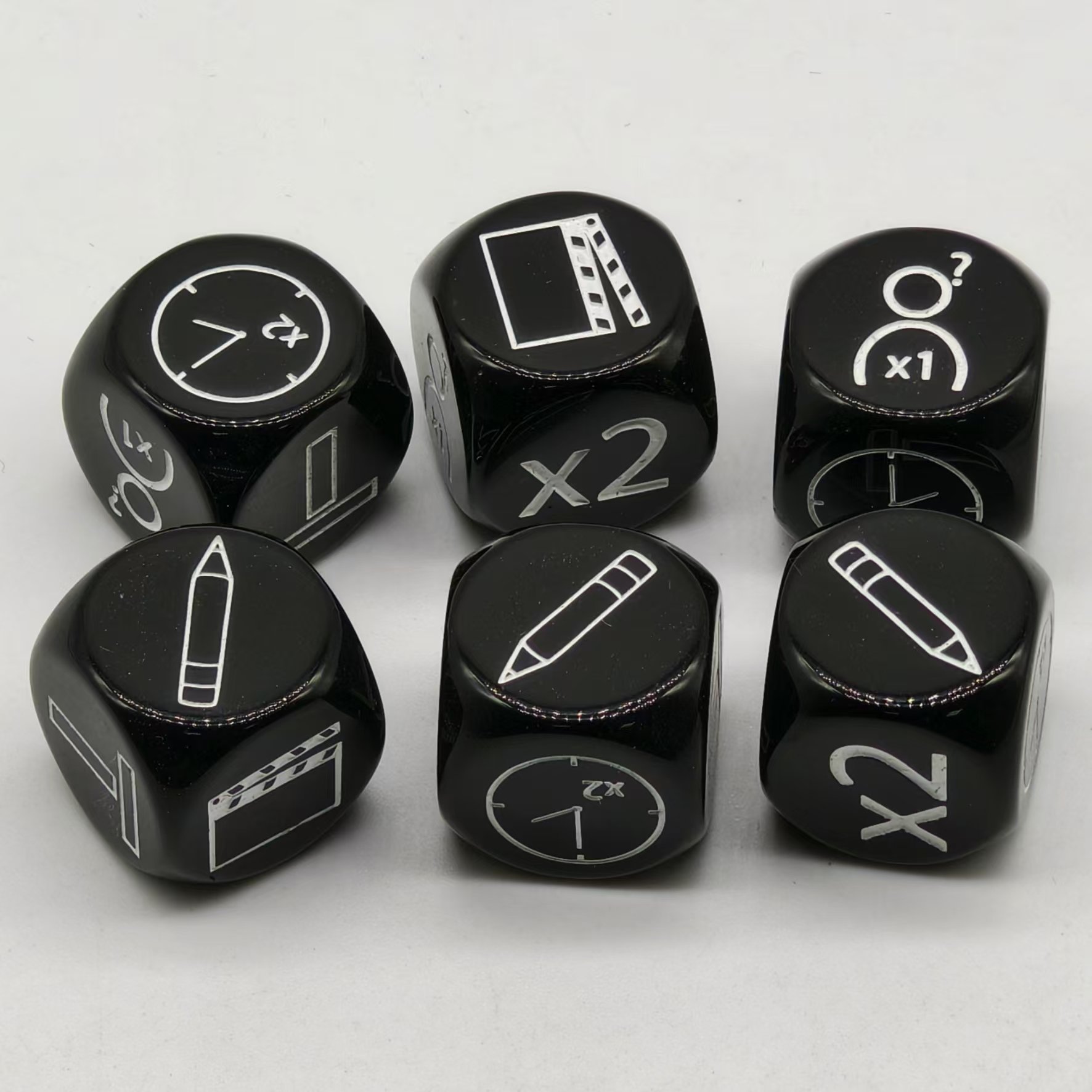 classic adult table games essential accessory acrylic resin plastic dice personalized luxury polyhedral multi size dice set