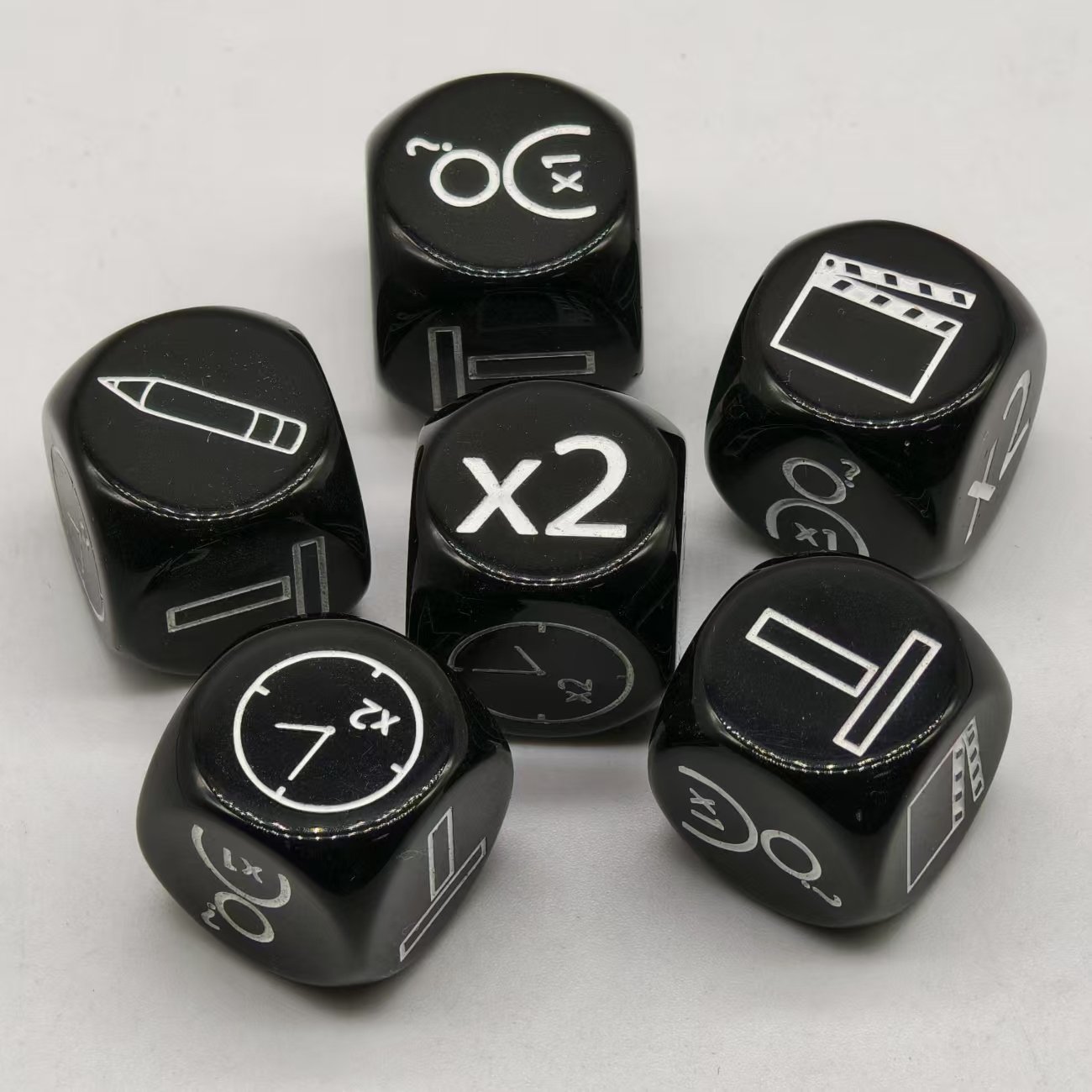 classic adult table games essential accessory acrylic resin plastic dice personalized luxury polyhedral multi size dice set