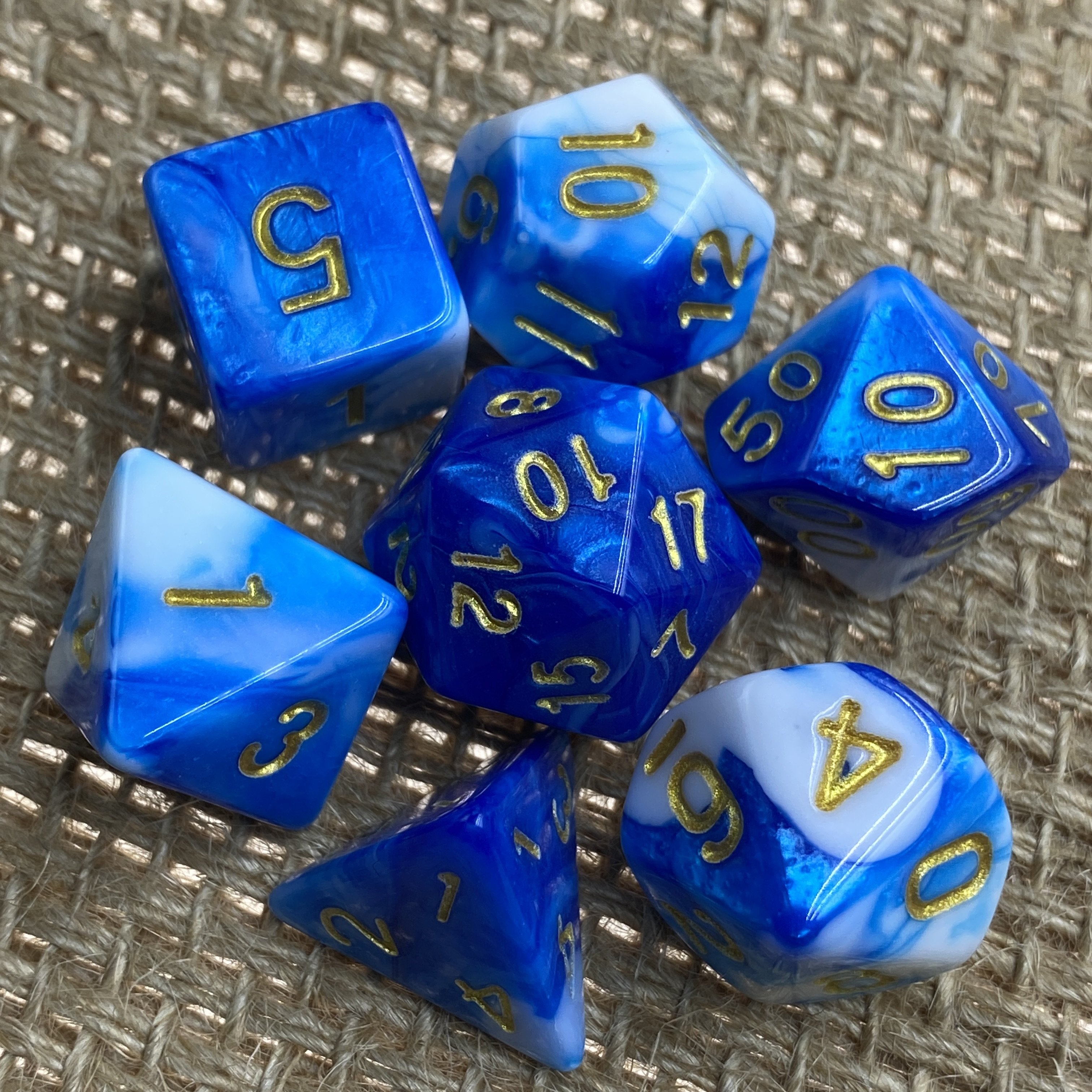 Wholesale custom acrylic square dice custom dnd dice set polyhedral RPG dice