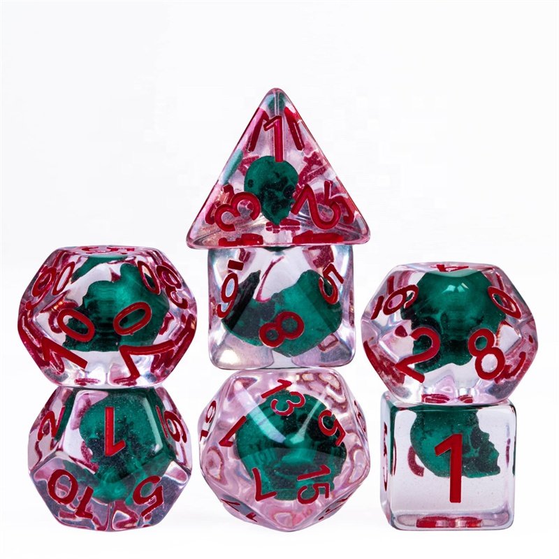 UDIXI Custom New Skull Head Resin Polyhedral Dice dungeons and dragons dnd rpg Board Game dice set