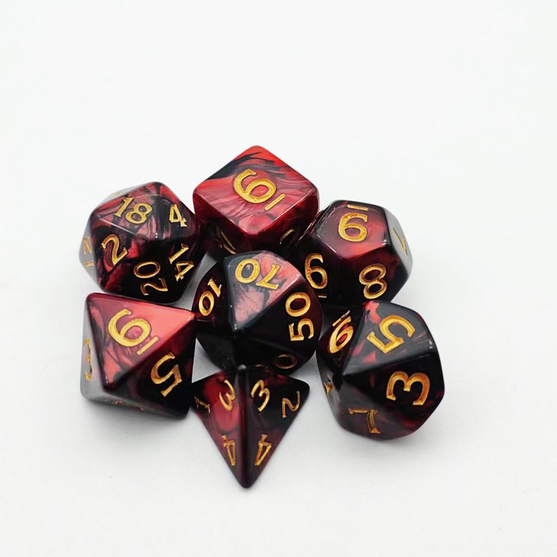 Wholesale Custom Polyhedral Double Colors Series Dice Set - Dungeons And Dragons Polyhedral Dice Set