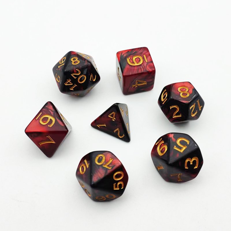 Wholesale Custom Polyhedral Double Colors Series Dice Set - Dungeons And Dragons Polyhedral Dice Set