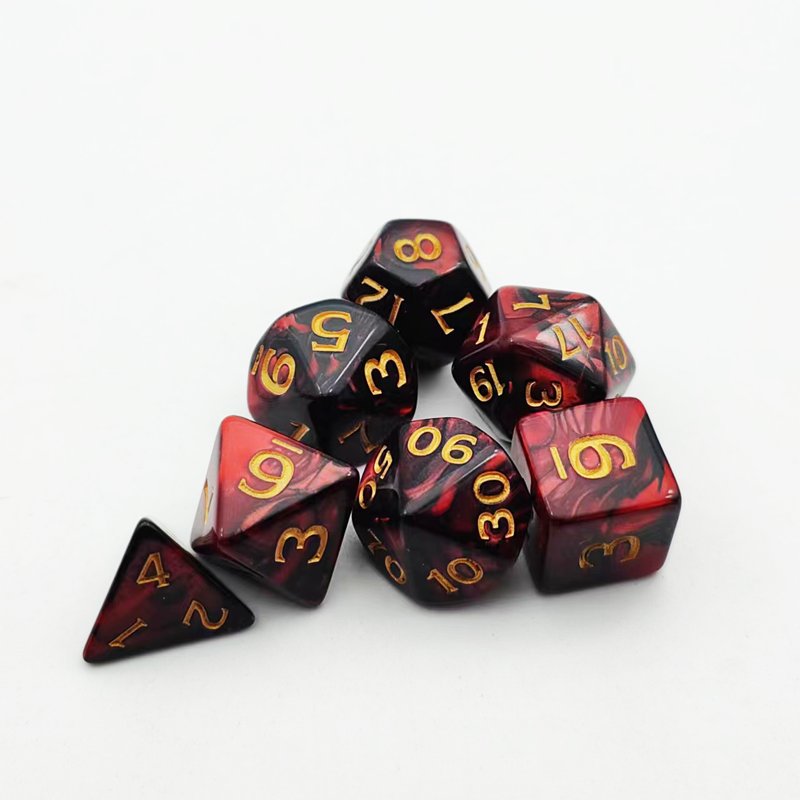 Wholesale Custom Polyhedral Double Colors Series Dice Set - Dungeons And Dragons Polyhedral Dice Set