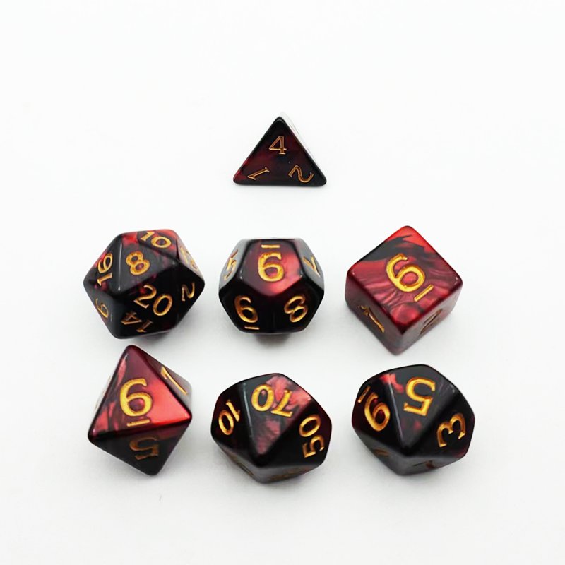Wholesale Custom Polyhedral Double Colors Series Dice Set - Dungeons And Dragons Polyhedral Dice Set