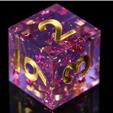 Environmentally friendly epoxy Resin crystal 6 sided dice 16mm for party for DND DICE