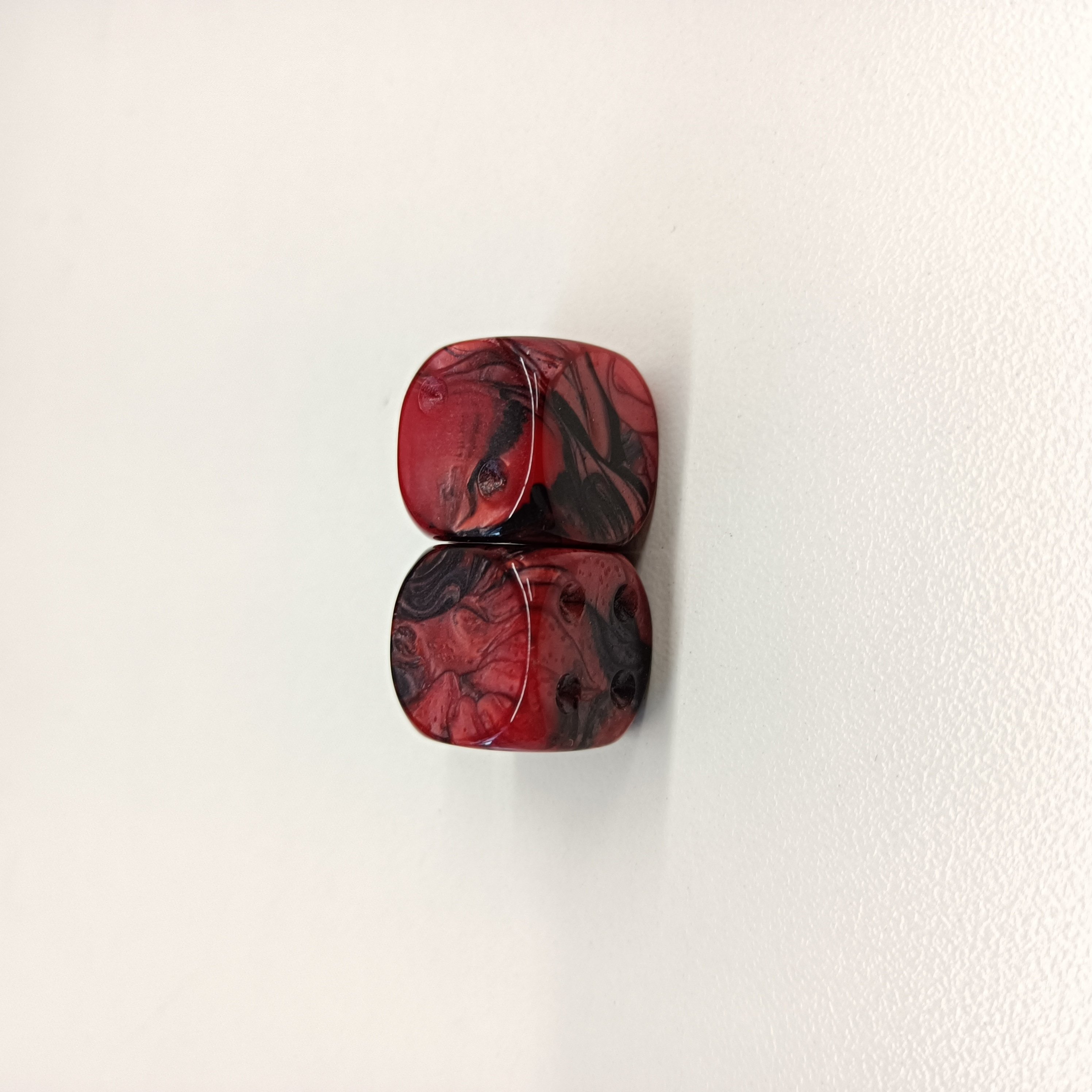Wholesale 16mm round Corner Colored Acrylic Dice With One Side Blank for Board Games and Promotions