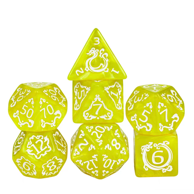 2024 Sunrise Dice Manufacturers Dungeons & Dragon Dice Set Wholesale Plastic DND Acrylic Dice