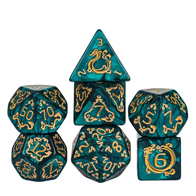 2024 Sunrise Dice Manufacturers Dungeons & Dragon Dice Set Wholesale Plastic DND Acrylic Dice