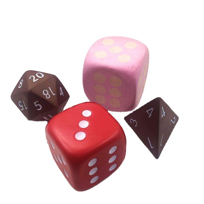 Custom 12 Sided Workout Yoga Anti Stress Game Cube Fitness Pu Foam Exercise Dice