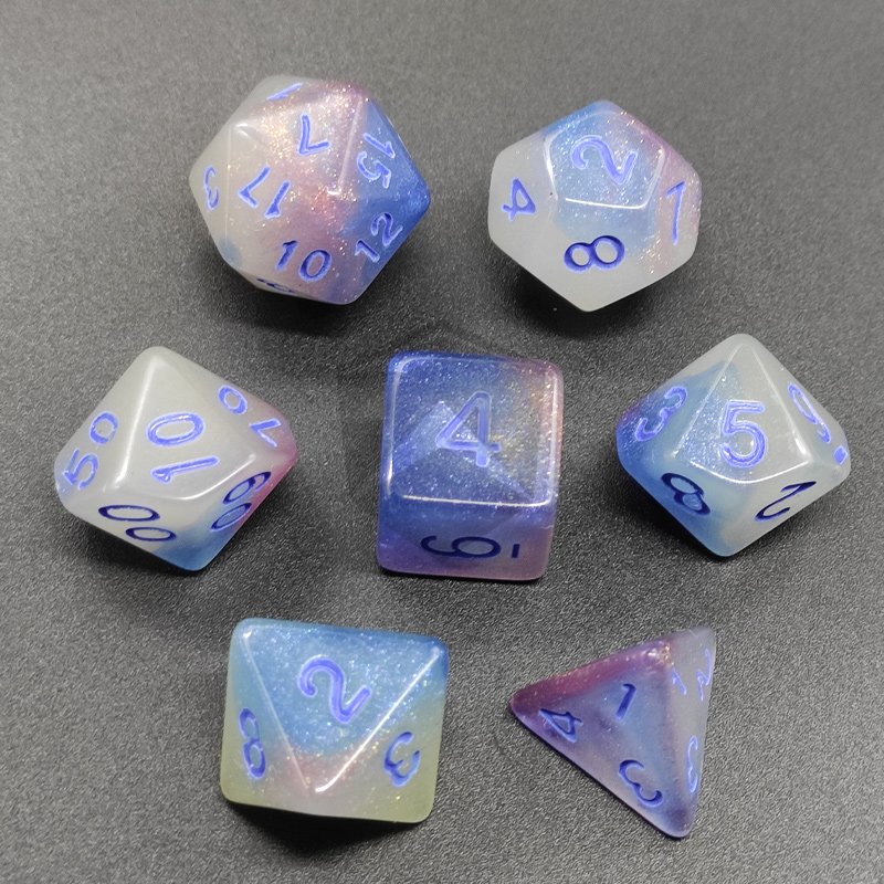 Polyhedral Dice Dungeons And Dragons Acrylic Dice Set 16mm Custom Dnd Polyhedral Acrylic Dices